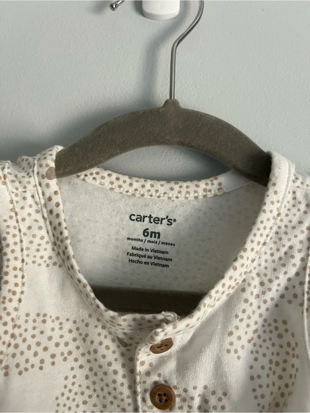 Carters cream romper